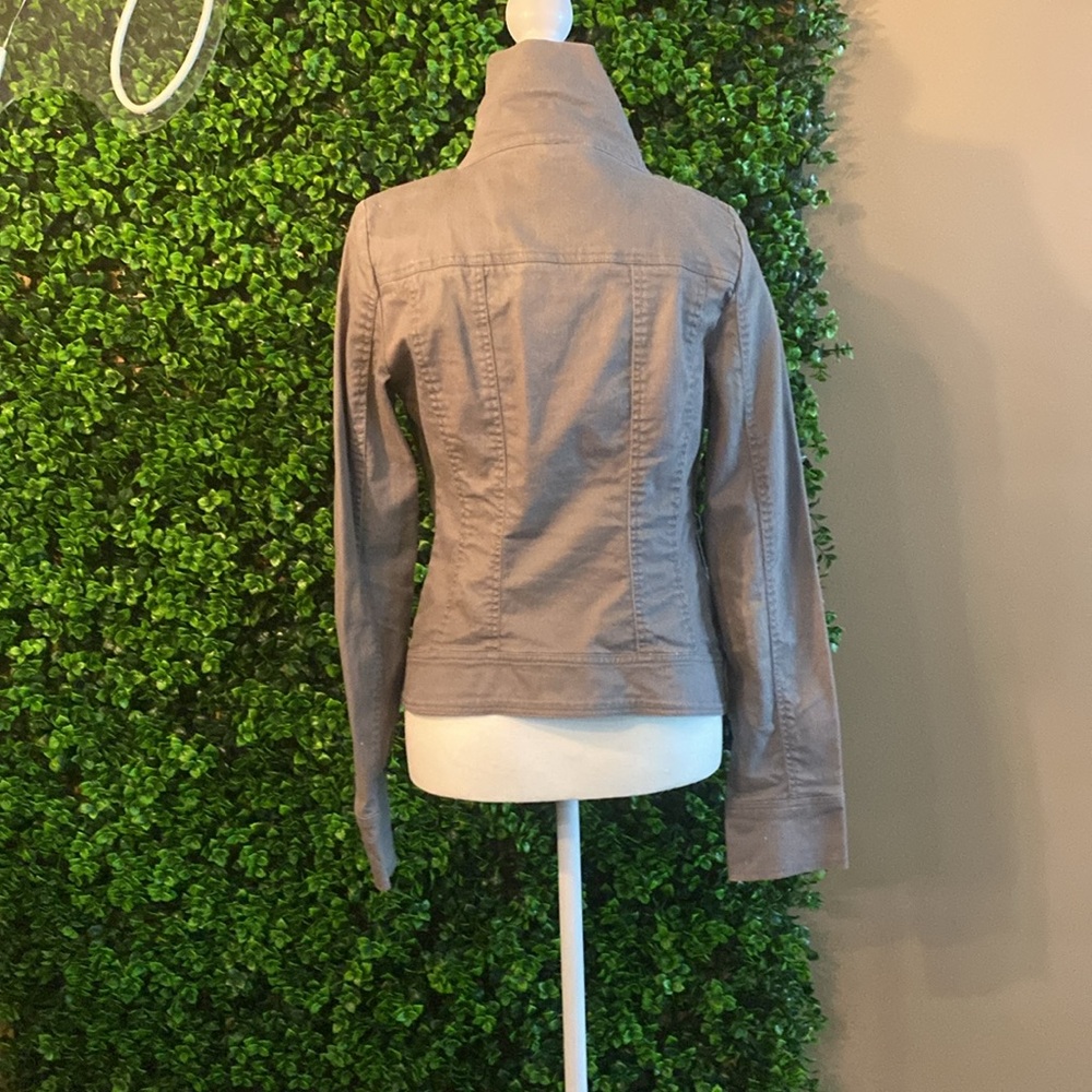 Gray Jean Utility Jacket - image 3